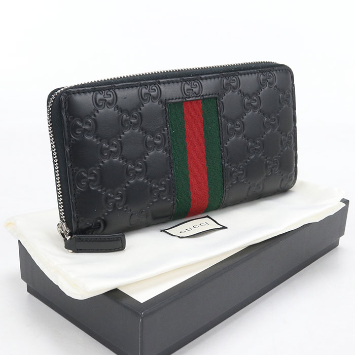楽天市場】gucci シマ ラウンドファスナーの通販