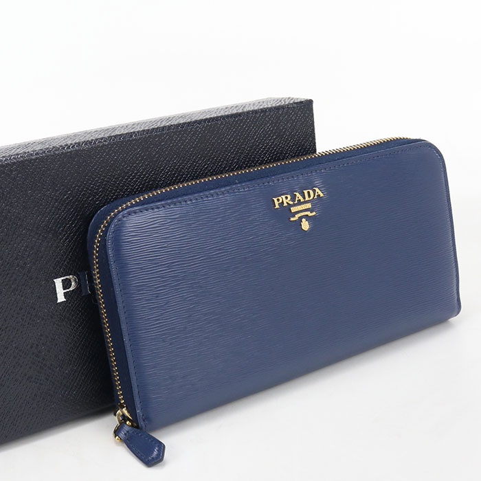 美品　PRADA サフィアーノ　三角ロゴ　長財布　コバルトブルー　メンズ 楽天市場】prada 長財布 コバルトブルーの通販