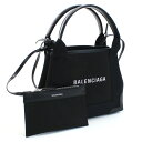 ハンドバッグ バレンシアガ BALENCIAGA ハンドバッグ ブランド　ネイビーカバ　ロゴ 390346　2HH3N　1000 ブラック　bag-01