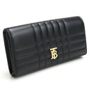 バーバリー BURBERRY 長財布二折り 財布 ブランド 8062339　A1189 LOLA キルティング ライトゴールド BLACK-LIGHT GOLD ブラック wallet-01 new-02 母の日