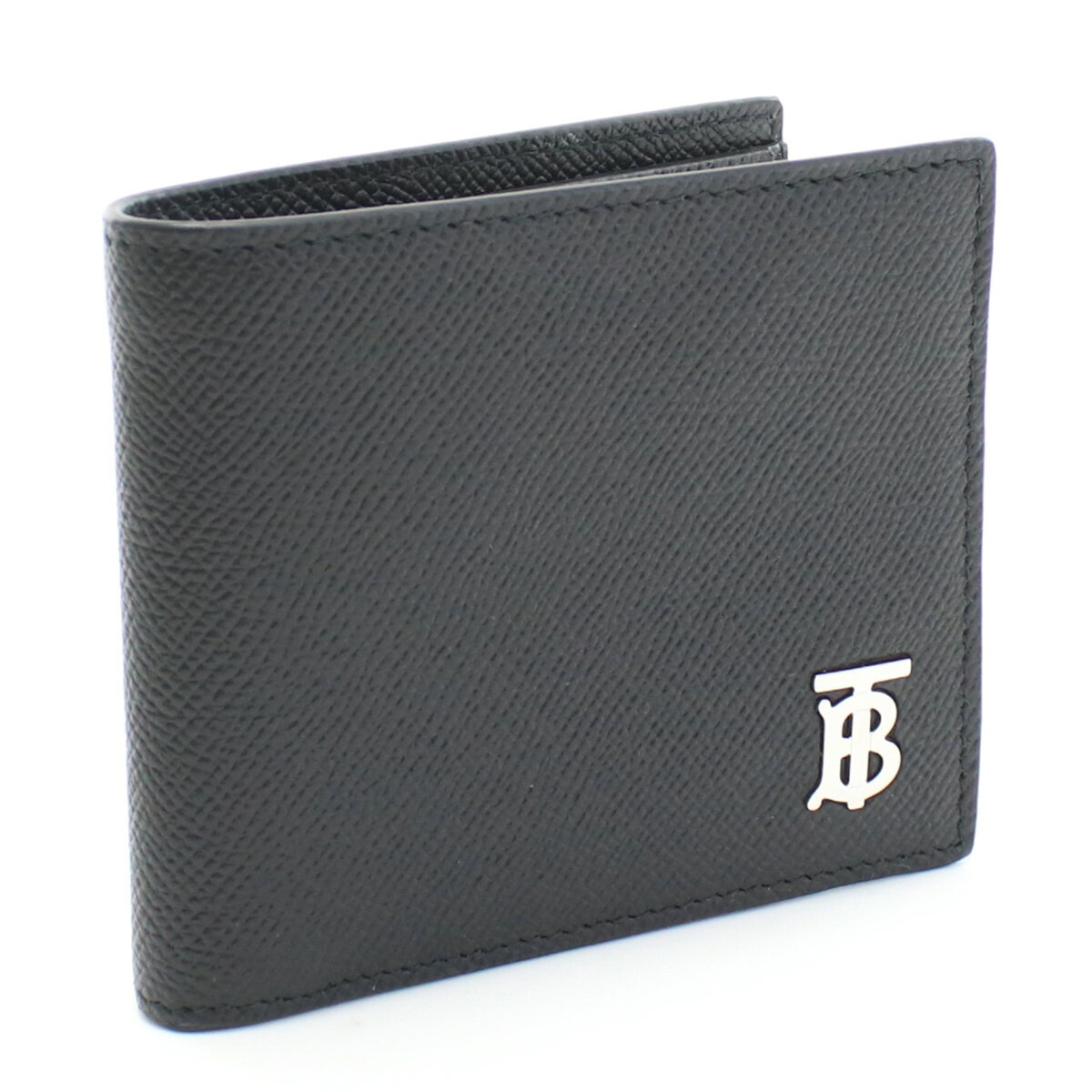 バーバリー BURBERRY 二折財布小銭入付き　TBバイフォールド コンパクト財布 ブランド 8062680　A1189 BLACK ブラック　wallet-01　mini-01 父の日