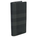 バーバリー BURBERRY 長財布ニ折小銭入付き ブランド 8070199　A1208 CHARCOAL ブラック グレー系 wallet-01 new-05