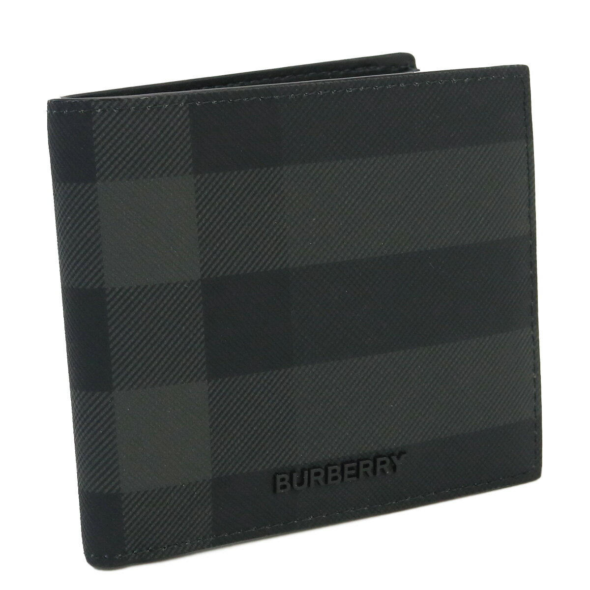 バーバリー BURBERRY 二折財布小銭入付き ブランド 8070201 A1208 CHARCOAL ブラック グレー系 mini-01 wallet-01