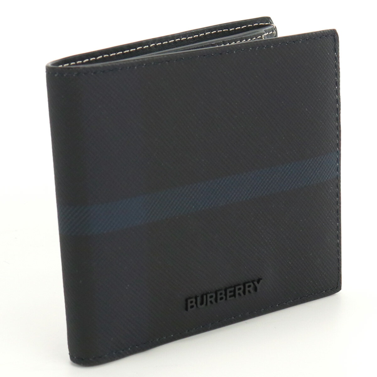 バーバリー BURBERRY 二折財布小銭入付き メンズ 8074690　B2871 NAVY　ネイビー系 wallet-01 mini-01 父の日