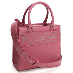 ブルガリ バッグ レディース 【均一セール】ブルガリ BVLGARI トートバッグ ブランドロゴ ブランドバッグ 291221 LOGO CHAIN LEATHER BLUSH QUARTZ ピンク系 bag-01 gif-03w fl01-sale