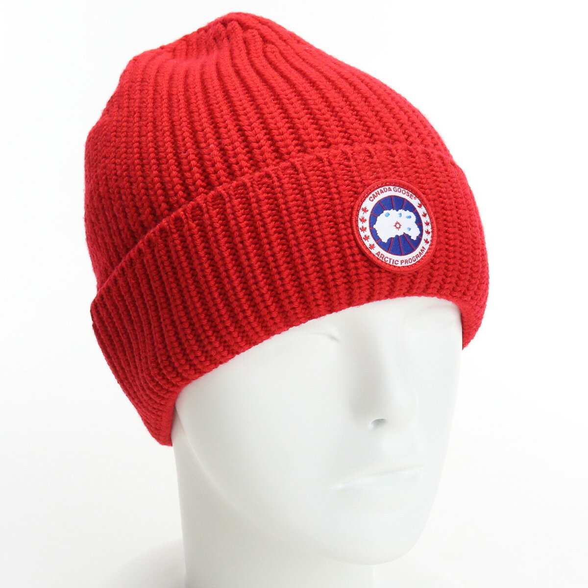 カナダグース ニット帽 メンズ カナダグース CANADA GOOSE ARCTIC DISC RIB TOQUE ユニセックス－ニット帽 5026M 11 RED レッド系 cap-01 win-03m