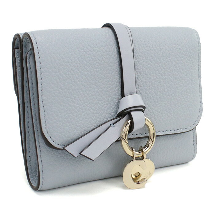 クロエ CHLOE 三つ折り財布 小銭入付き アルファベット レディース ブランド CHC21WP945F57　49V GRACEFUL BLUE ブルー系 wallet-01