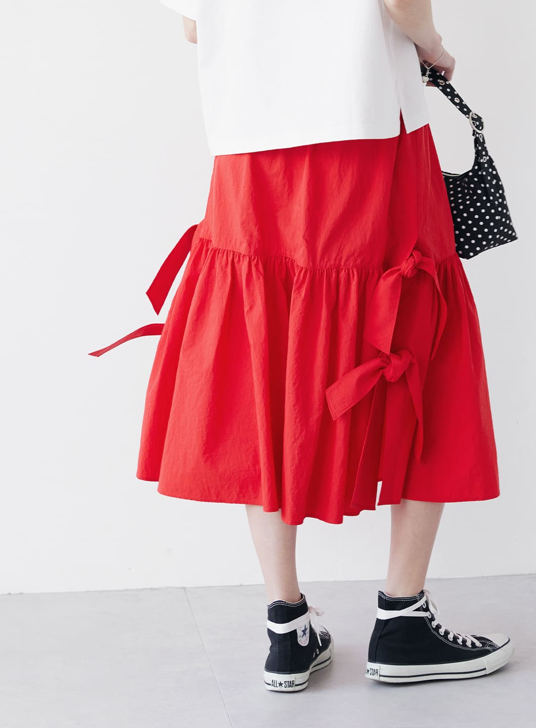 【33%OFF】サイドリボンスリットスカート コエル COEL スカート
