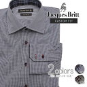 ジャックブリット Jacques Britt メンズ Yシャツ ワイシャツ 長袖 ストライプ 857010 19 ブルー系 メンズ ビジネス Yシャツ ワイシャツ カッターシャツ OLS-4 gsm-5