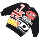 ディーゼル DIESEL キッズ−スウェット ブランド 110 120 130 140 J00892 KYAUH K900 ブラック kb-01