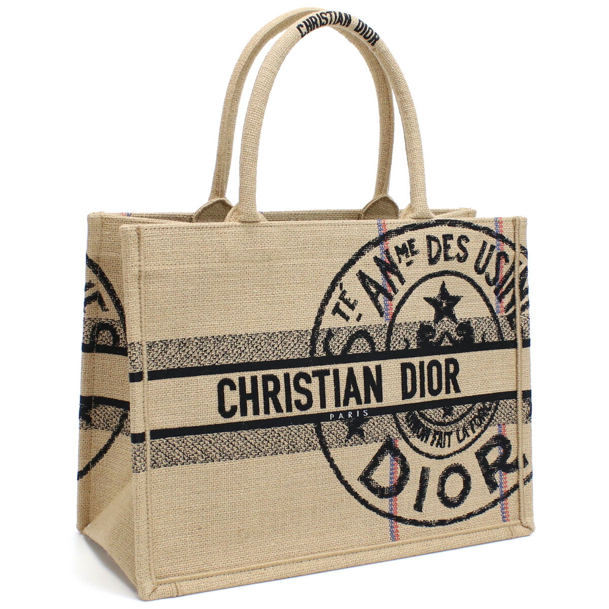 ディオール バッグ（レディース） ディオール Christian Dior トートバッグ ブランド ブックトート ロゴ 通勤 通学 ママバッグ M1296 ZRUW 918 ベージュ系 マルチカラー bag-01