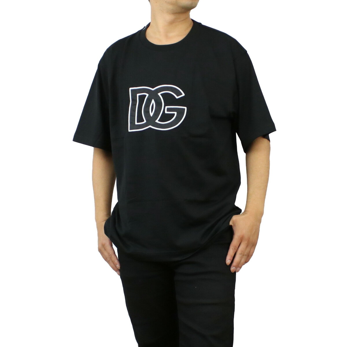 ドルチェ&ガッバーナ ドルチェ&ガッバーナ DOLCE&GABBANA メンズ－Tシャツ ブランド G8PD7Z　G7G6Q　N0000 ブラック ts-01 父の日 sm-02