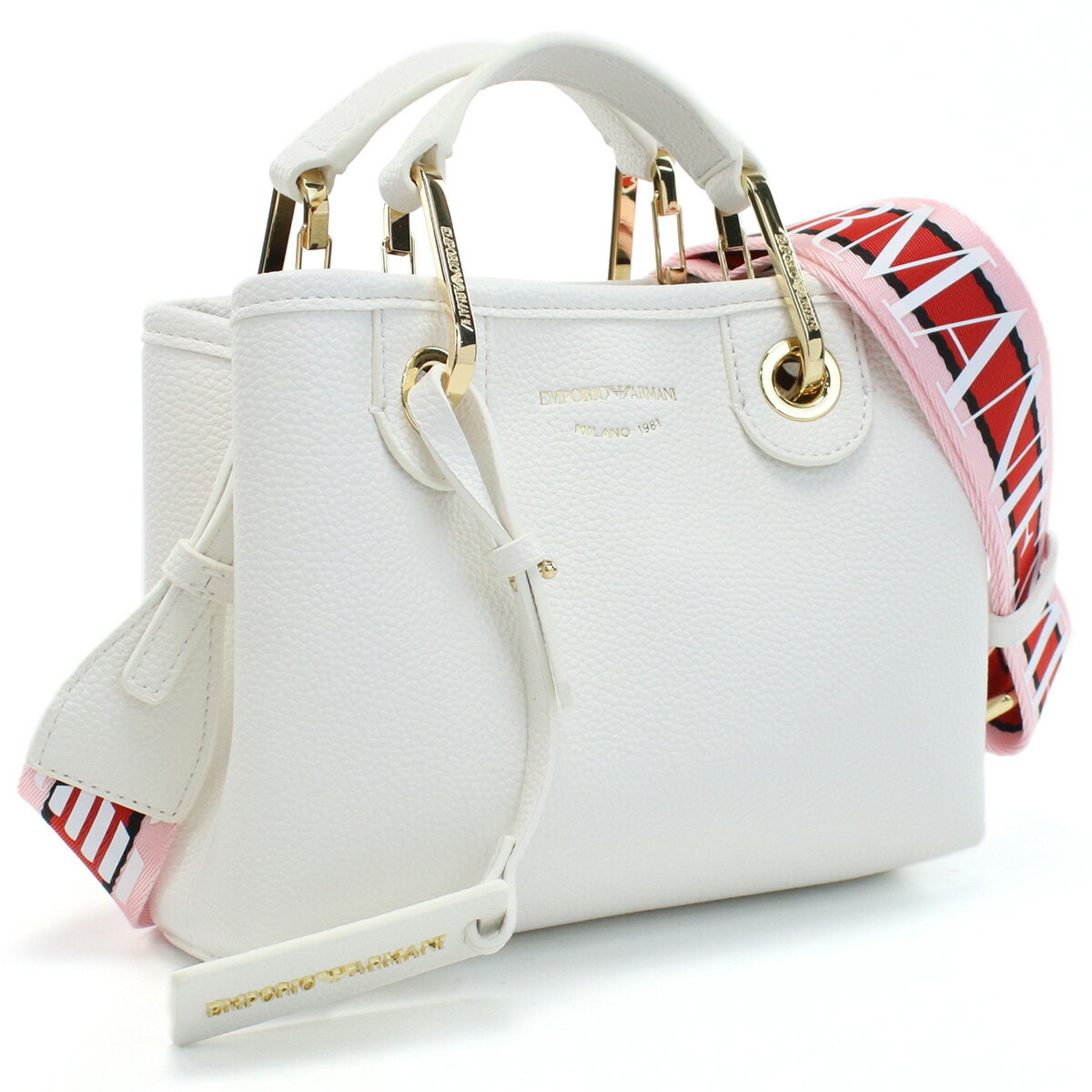 エンポリオ・アルマーニ EMPORIO ARMANI ハンドバッグ　ブランド Y3D176　YFO5B　85219 WHITE-LEATHER ホワイト系　bag-01