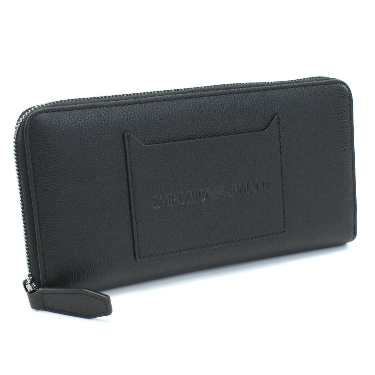 アルマーニ 財布（メンズ） エンポリオ・アルマーニ EMPORIO ARMANI オーガナイザー ブランド Y4R569 YQ13X 80648 BLACK-GUN METAL ブラック wallet-01 父の日 SS2406