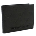 アルマーニ 財布（メンズ） エンポリオアルマーニ EMPORIO ARMANI 二折財布 ブランド YEM176　Y142V　81072 BLACK ブラック gsm-5