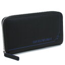 エンポリオアルマーニ EMPORIO ARMANI 長財布ラウンドファスナー ブランド YEME49　Y731E　80001 BLACK ブラック wallet-01 new-05