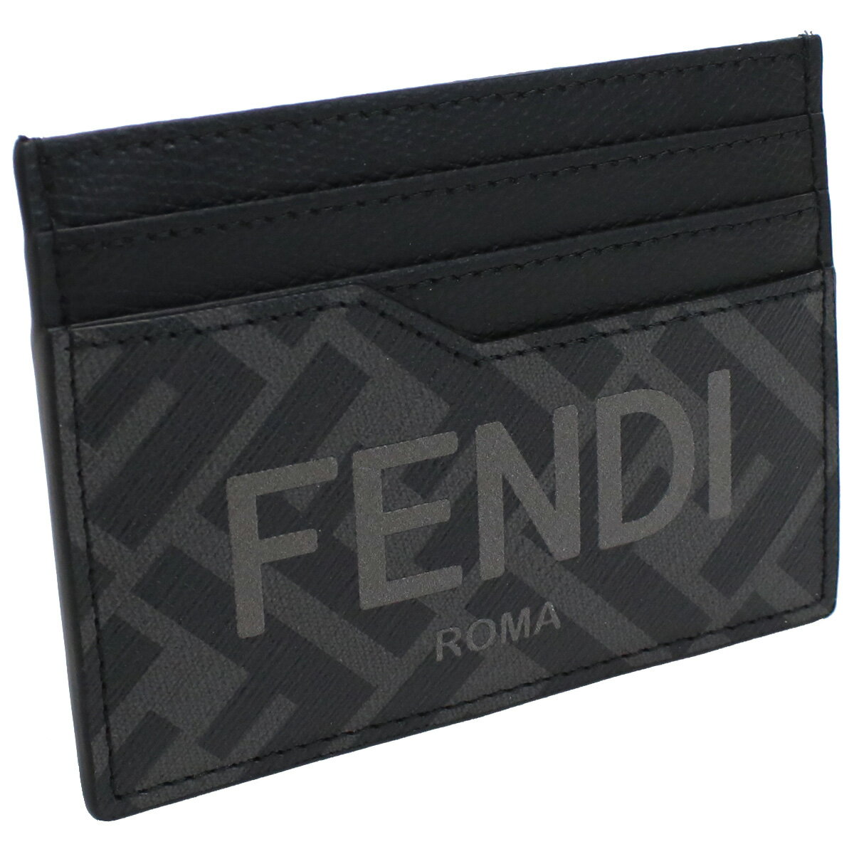 フェンディ FENDI カードケース ブランド ロゴ ズッカ柄 7M0333 AJJ5 F0GXN グレー系 ブラック gif-02m 父の日