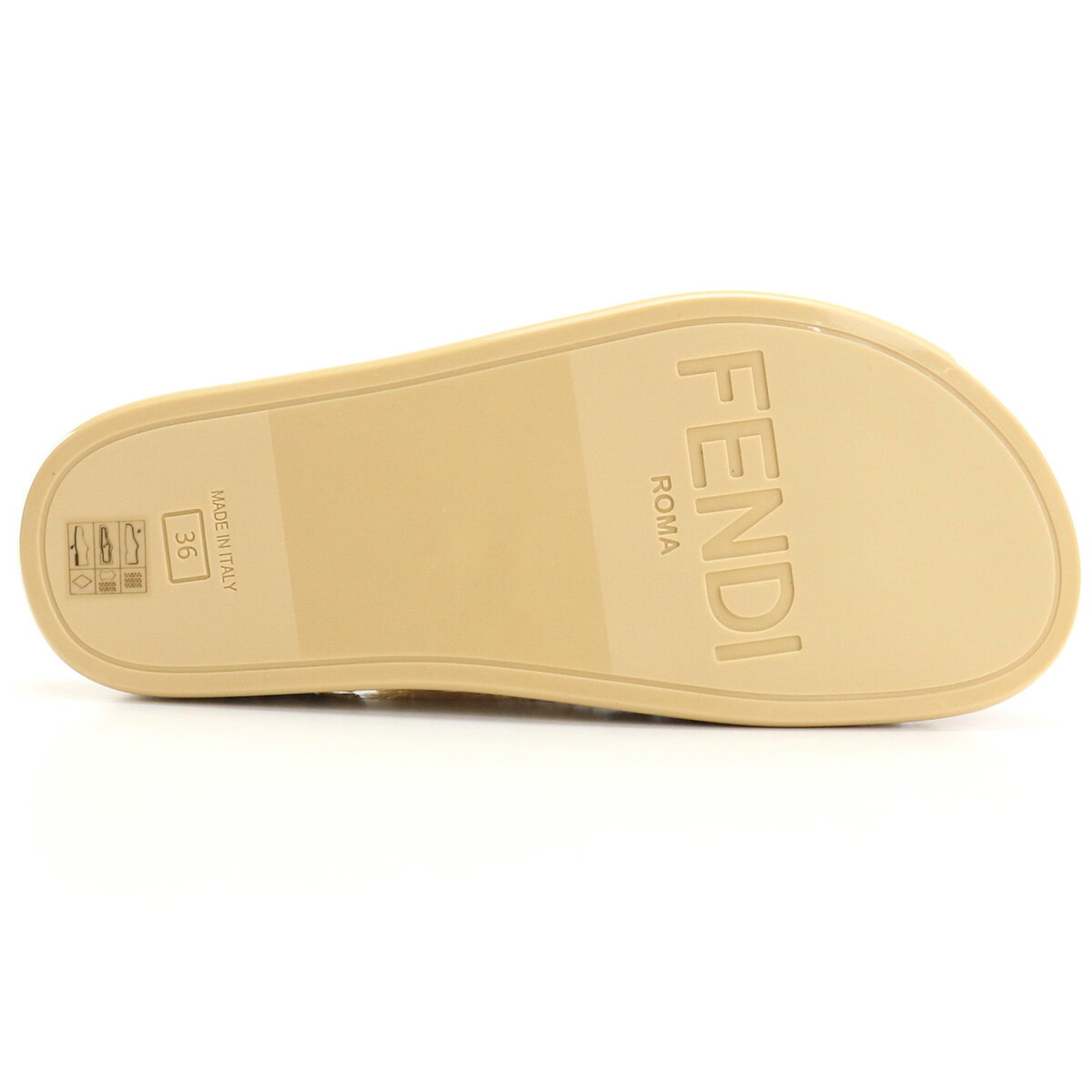 【メンズもOK！！】【レディース大きめサイズ】 フェンディ FENDI レディースサンダル 8X8085　AEH0　F1D1M ベージュ系 shoes-01 uni-01