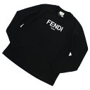 【大人もOK】フェンディ FENDI キッズ ロングTシャツ ブランド ロゴ JUI154　7AJ　F0GME ブラック apparel-01 kb-01