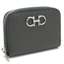 【4/1限定！ポイント10倍】フェラガモ FERRAGAMO 小銭入れ　ブランド　ガンチーニ 22-0406 0763015　DARK GREY グレー系　wallet-01　mini-01 new-02 母の日