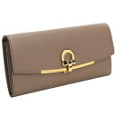 フェラガモ FERRAGAMO GANCINO CLIP 2つ折り長財布 小銭入れ付き 22-D150 0714922 CARAWAY SEED グレー系 wallet-01 new-02 母の日