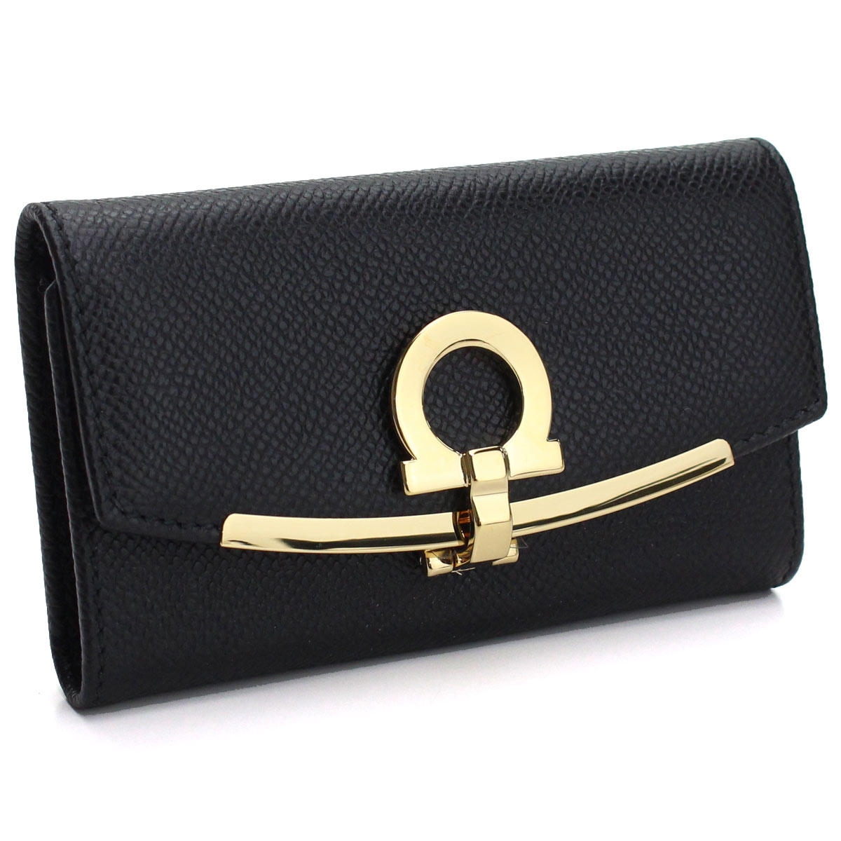 フェラガモ FERRAGAMO GANCINO CLIP ガンチーノ クリップ 6連キーケース 22-D151 0683320 NERO ブラック キーケース ブランド レディース gsm-6 gsw-6