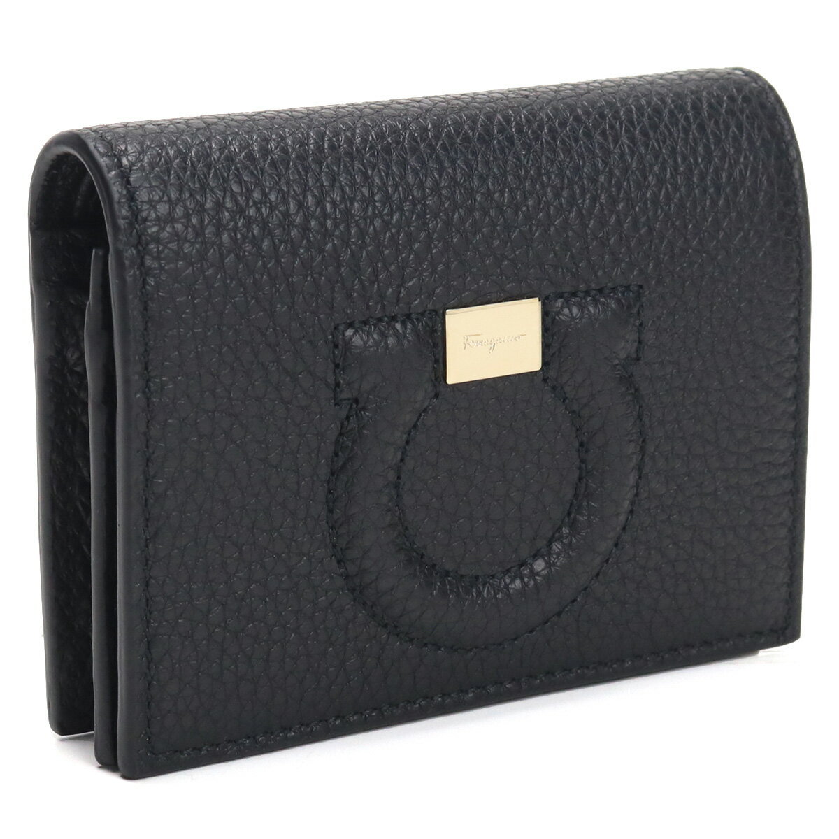 フェラガモ FERRAGAMO 2つ折り財布 ブランド 財布 22-D514 0736967 NERO ブラック wallet-101 mini-01 gif-02w