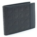 フェラガモ 財布（メンズ） フェラガモ FERRAGAMO 二折財布 ブランド メンズ 66-A144 0689076　LAVAGNA ネイビー系 wallet-01 mini-01 new-05