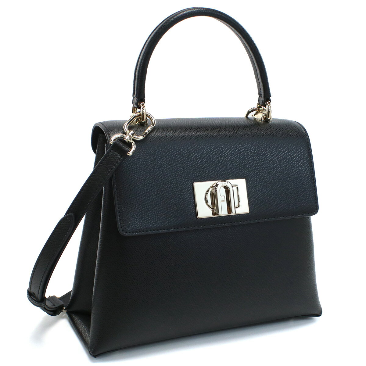 楽天ブランド総合卸　ビッグヒットフルラ FURLA FURLA 1927 ハンドバッグ ブランド　アーチロゴ BAKPACO　ARE000　O6000 NERO ブラック　bag-01 フォーマルバッグ new-01