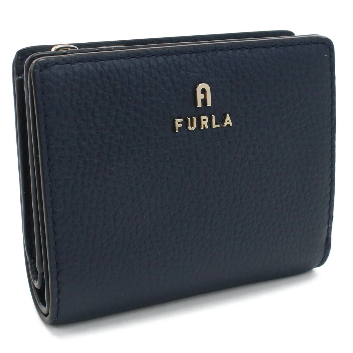 フルラ FURLA FURLA CAMELIA 二折財布小銭入付き　ブランド WP00307　HSF000　2676S MEDITERRANEO ネイビー系　wallet-01 new-02