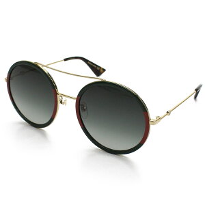 グッチ GUCCI バンブルビー ラウンド サングラス GG0061S 003 グリーン系 メンズ【キャッシュレス 5% 還元】