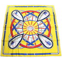 エルメス HERMES レディース−スカーフ CARRE TWILL 003683S 09 EN ROUE LIBRE JB-JAUNE VIF-B...