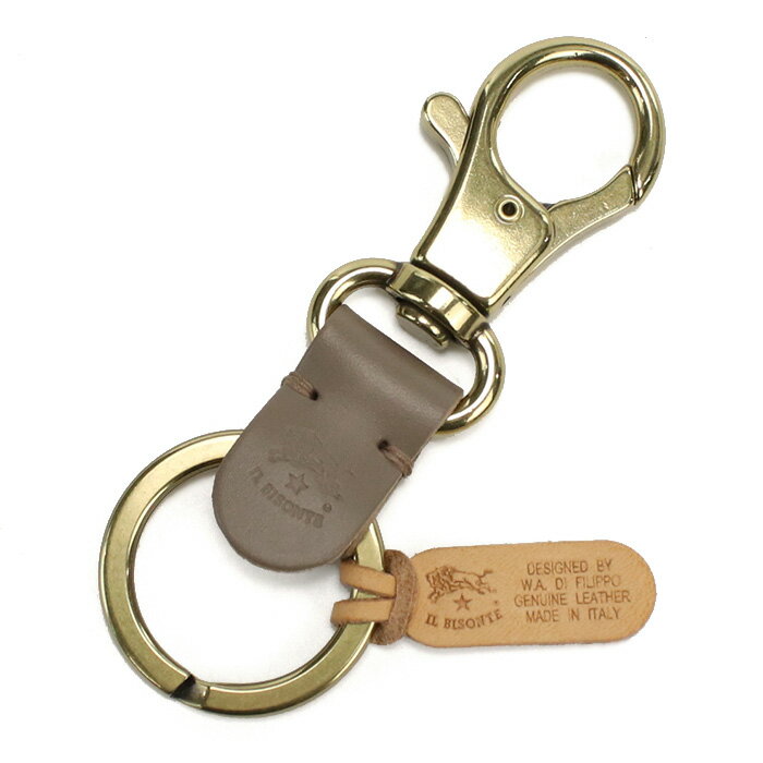 イル ビゾンテ IL BISONTE キーリング キーホルダー SKH016 PG0001 GY103 TORTORA グレー系