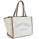 ジミーチュウ JIMMY CHOO トートバッグ ブランド 通勤 通学 マザーズバッグ VARENNE TOTE BAG RBJ 222 NATURAL-MARL GREY ホワイト系 bag-01