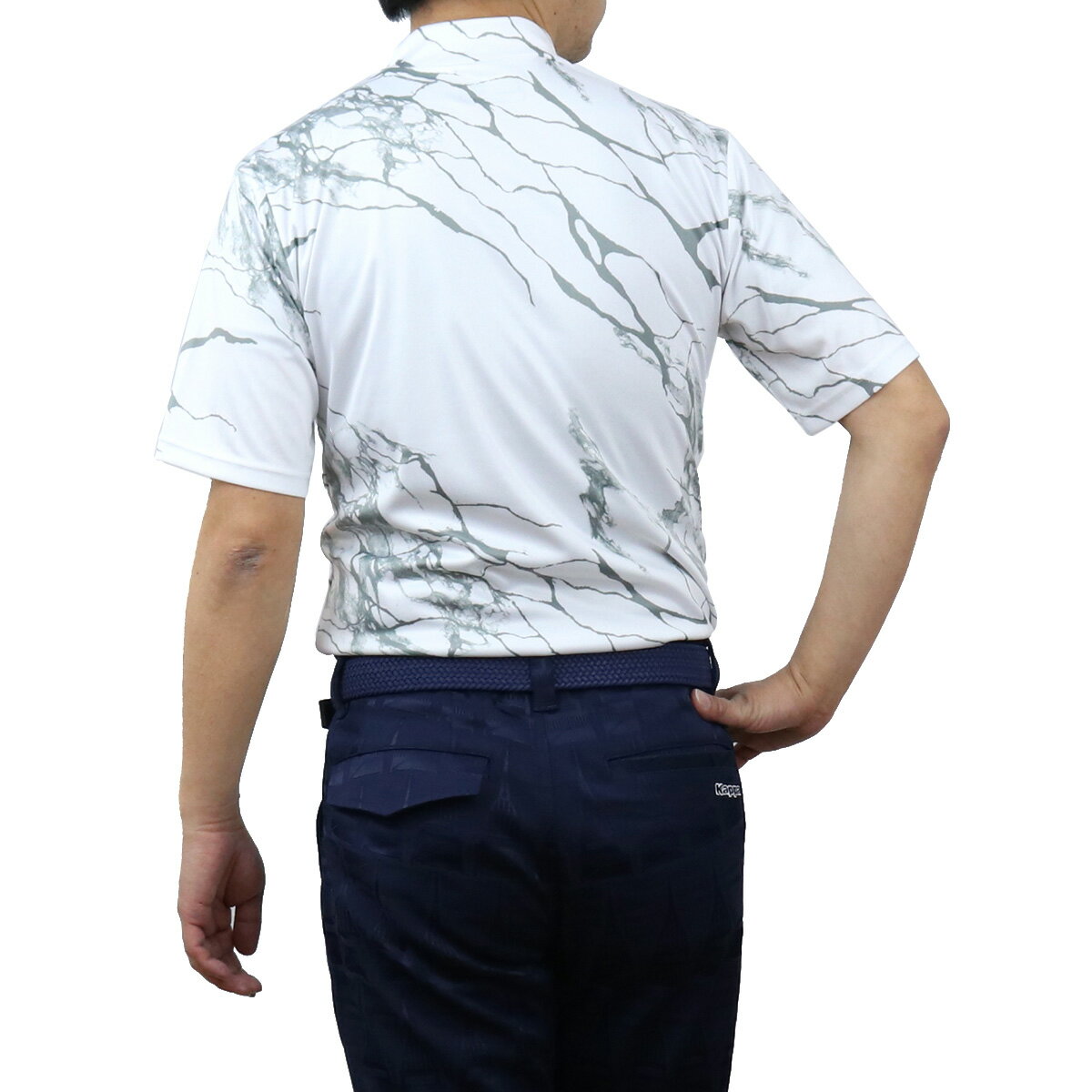【均一セール】カッパ KAPPA GOLF メンズ－Tシャツ KGA2FMSS05 ハイネック WHT ホワイト系 golf-01 fl05-sale