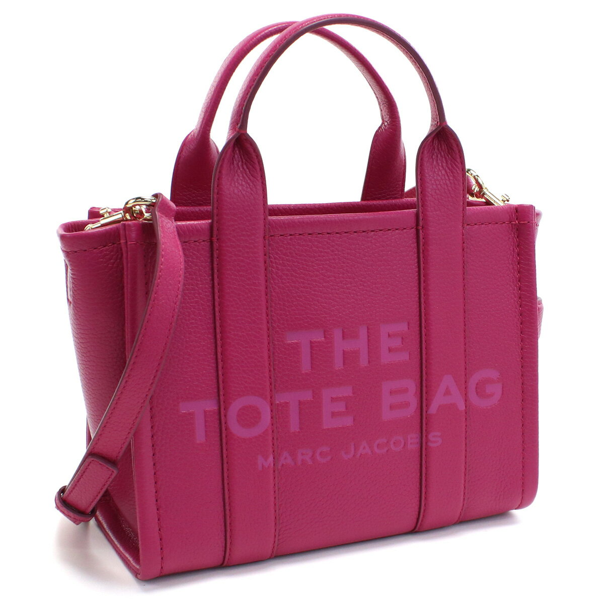 マーク・ジェイコブス MARC JACOBS MINI TRAVELER TOTE トートバッグ ブランド H009L01SP21　955 LIPSTICK PINK ピンク系　bag-01