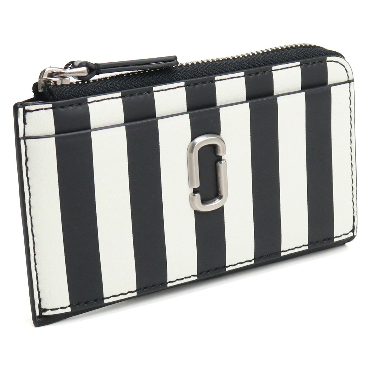 マークジェイコブス MARC JACOBS THE TOP ZIP MULTI WALLET キーリング付小銭入れ　ブランド 2P3SMP093S01　005 BLACK-WHITE ブラック　ホワイト系　wallet-01　mini-01 new-02 母の日