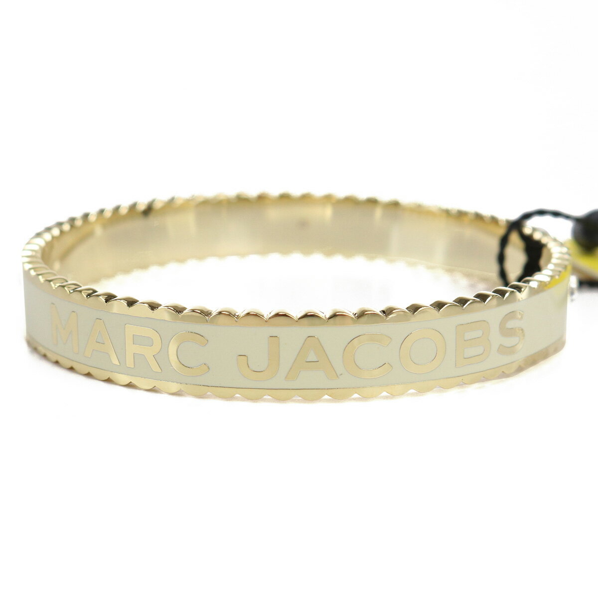 マークジェイコブス MARC JACOBS THE MEDALLION LG BANGLE バングル J105MT7PF22 108 CREAM-GOLD ホワ...