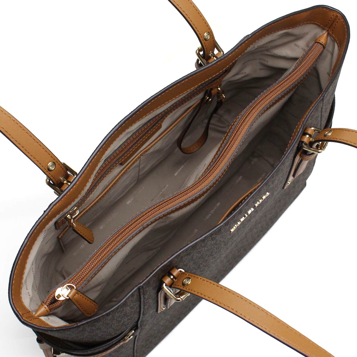 マイケル コース MICHAEL KORS トートバッグ 30T8GV6T4B PVC 200 BROWN ブラウン系 トートバック tote BAG レディース bag ブランド gsw-1