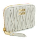 ミュウミュウ MIUMIU 小銭入れ　ブランド　マテラッセ　 5MM268　2FPP　F0009 BIANCO ホワイト系　wallet-01　mini-01 new-02 母の日