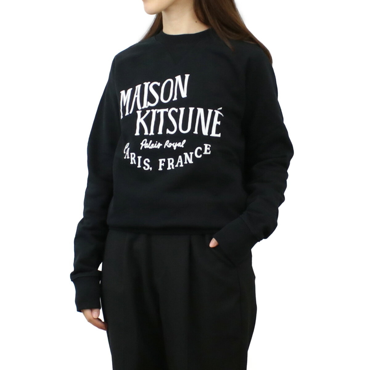 ]Lcl MAISON KITSUNE fB[X SXEFbg uh AM00300 KM0001 P199 BLACK ubN apparel-01 SS2406