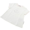 モンクレール MONCLER ベビー−Tシャツ ブランド 子ども服 8C73510 MAGLIA T-SHIRT 8790N 090 ホワイト系 kb-01 ts-01