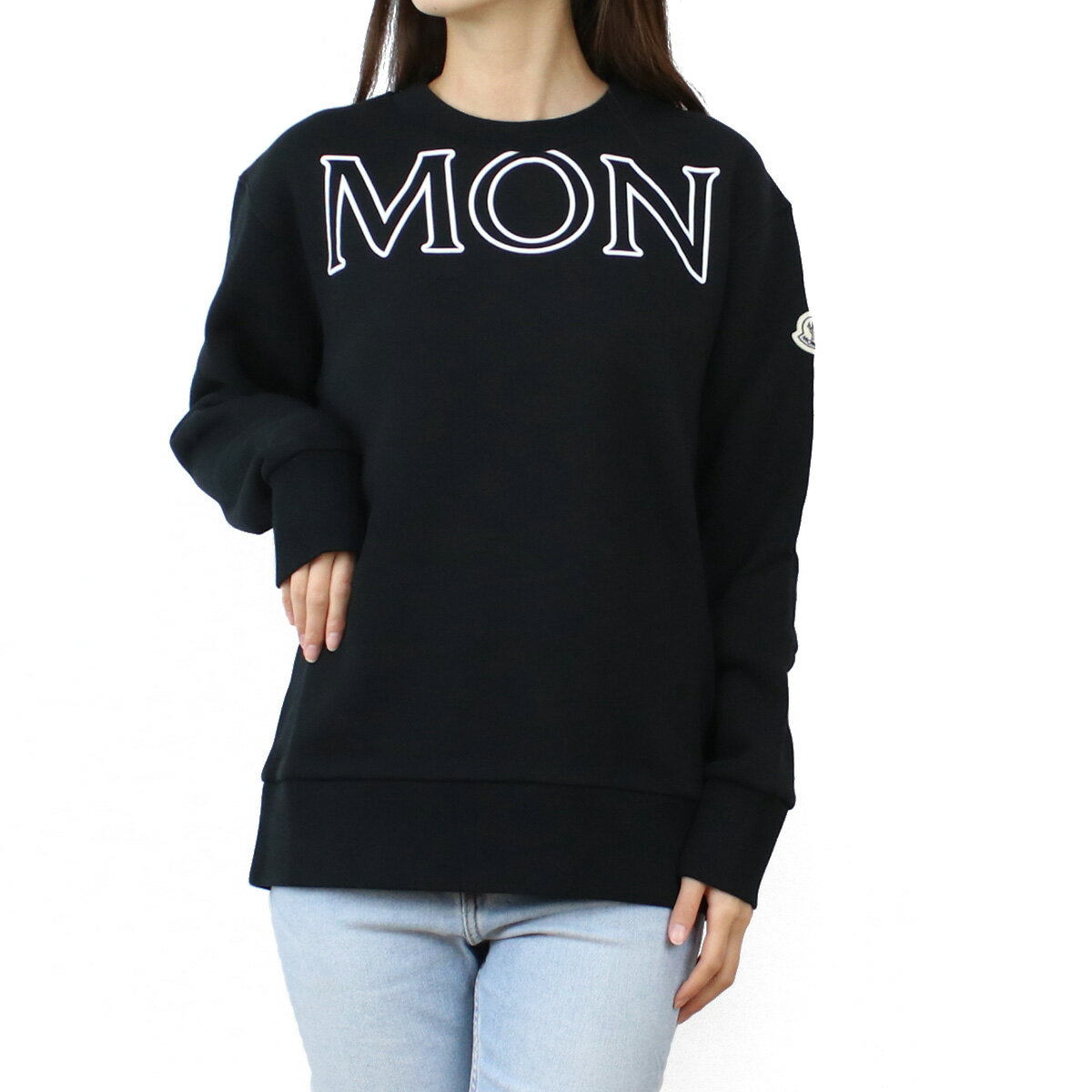 モンクレール MONCLER レディース−スウェット ブランド トップス 8G00029 SWEATSHIRT 809KX 999 ブラック apparel-01 win-02wのサムネイル