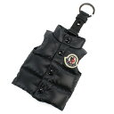 モンクレール MONCLER キーリング　ブランド ベスト バッグチャーム キーホルダー 6F00003 VEST KEYRING　M4058　999 ブラック