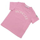 モンクレール MONCLER ベビー−T−シャツ ブランド 8C00022 SS T-SHIRT 8790N 525 ピンク系 kb-01