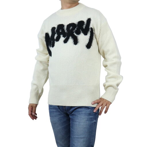 マルニ MARNI メンズ−セーター ニット GCMG0262Q0 UFH935 00W10 ホワイト系 apparel-01 マルニ MARNI メンズ−セーター ニット GCMG0262Q0 UFH935 00W10 ホワイト系 apparel-01