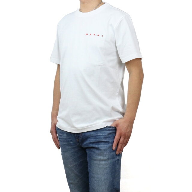 【楽天市場】マルニ MARNI メンズ−Tシャツ HUMU0205P0 S23727 00W01 ホワイト系 bos-22 apparel