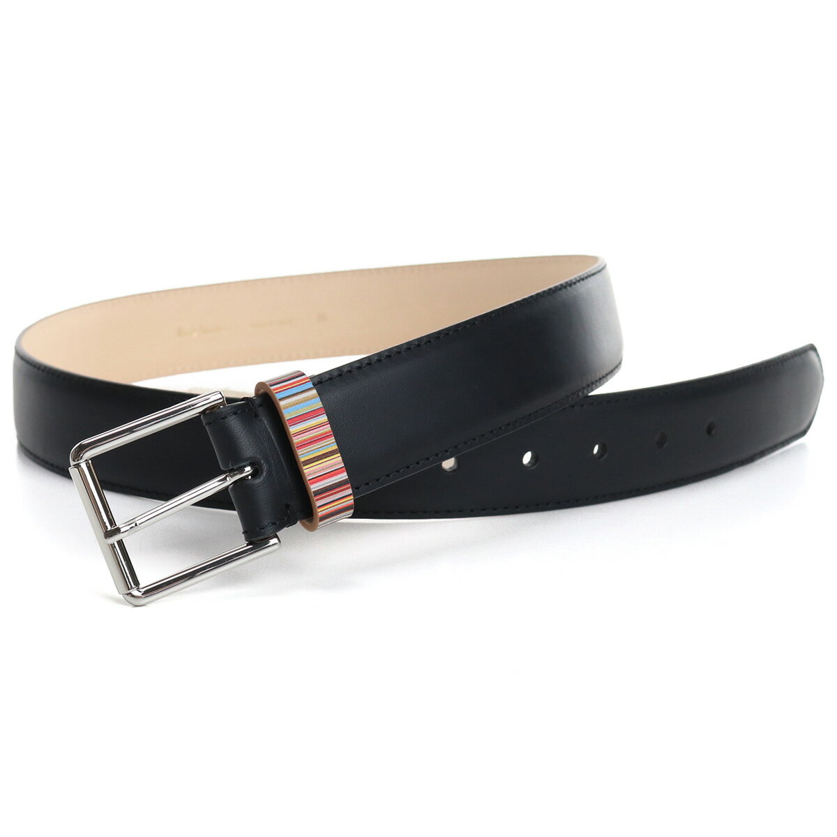 ポールスミス ベルト（メンズ） ポールスミス Paul Smith メンズベルト ブランドベルト M1A4950 BMULKE 79 BLACK ブラック belt-01 gif-04m