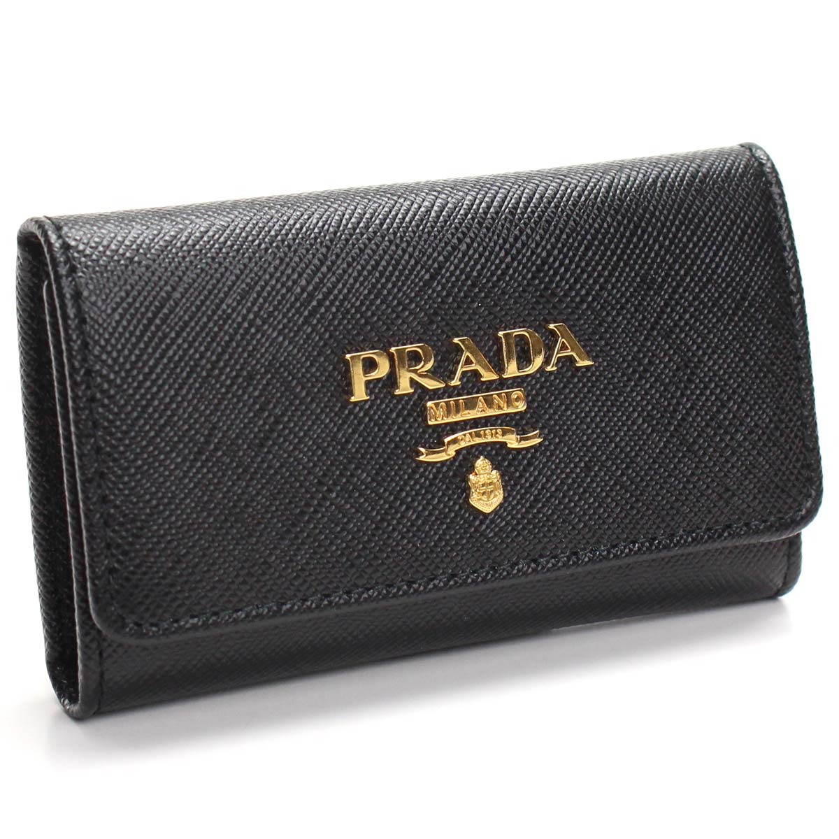 プラダ キーケース プラダ PRADA サフィアーノ 4連キーケース 1PG004 QWA F0002 NERO ブラック レディース キーケース ブランド gif-02w 母の日