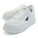 プラダ PRADA ローカット スニーカー メンズ トライアングルロゴ メタルロゴ 2EE386 2DL8 F0009 BIANCO ホワイト系 shoes-01